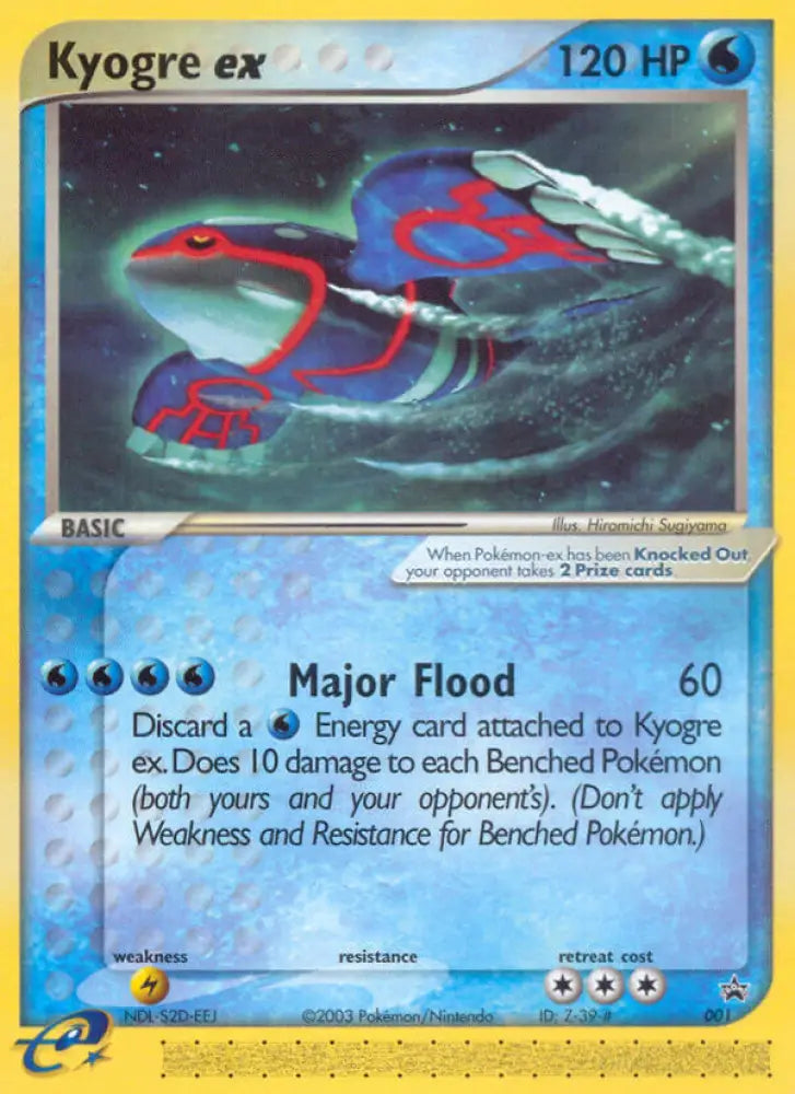 Kyogre ex (001) [Nintendo: Black Star Promos] - Pokemon Single