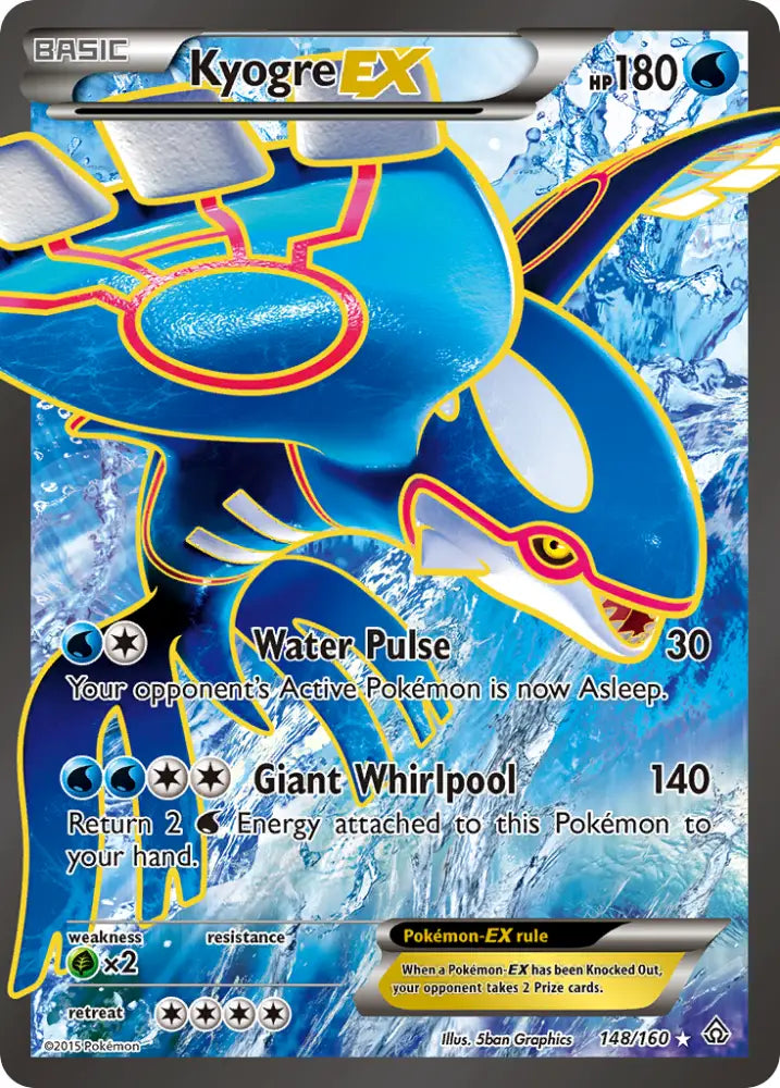 Kyogre EX (148/160) [XY: Primal Clash] - Pokemon Single