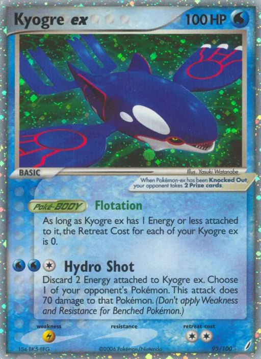 Kyogre ex (95/100) [EX: Crystal Guardians] - Pokemon Single