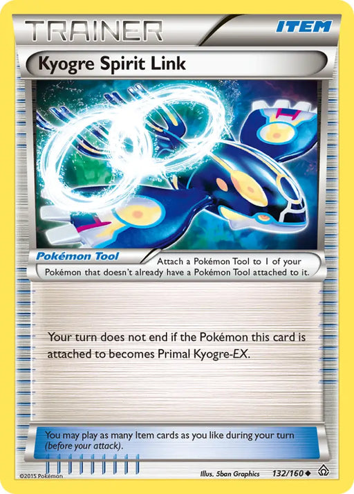 Kyogre Spirit Link (132/160) [XY: Primal Clash] - Pokemon Single