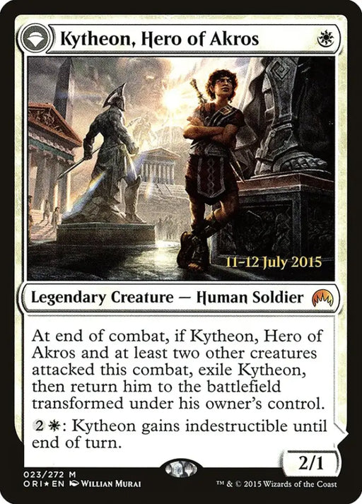 Kytheon Hero of Akros // Gideon Battle-Forged [Magic Origins Prerelease Promos] - MTG Single