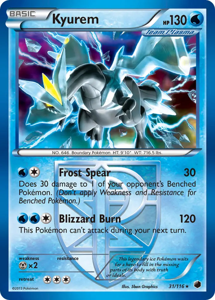 Kyurem (31/116) [Black & White: Plasma Freeze] - Pokemon Single