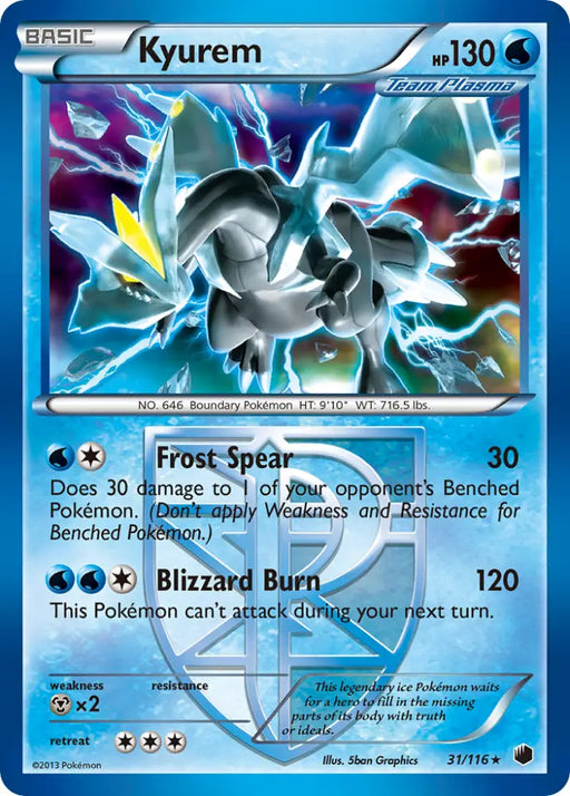 Kyurem (31/116) [Black & White: Plasma Freeze] - Pokemon Single