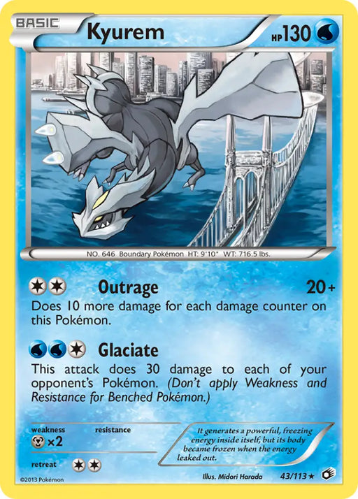 Kyurem (43/113) [Black & White: Legendary Treasures] - Pokemon Single