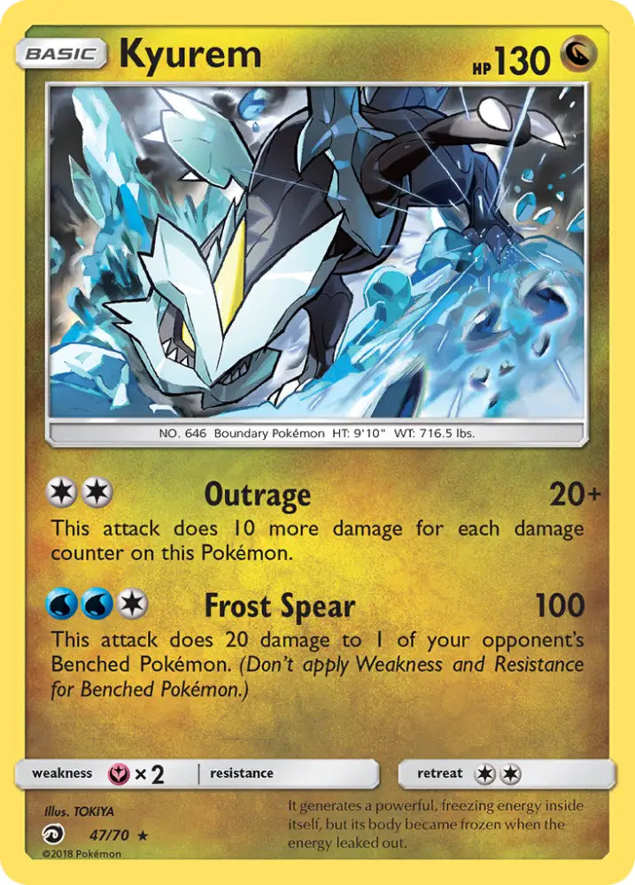 Kyurem (47/70) [Sun & Moon: Dragon Majesty] - Pokemon Single