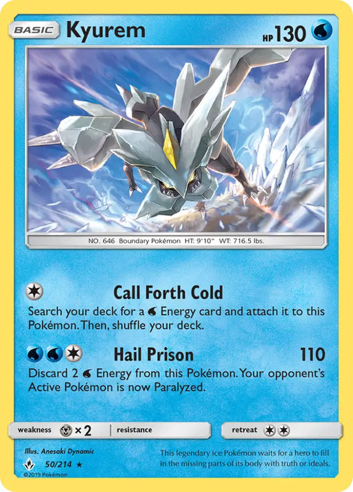 Kyurem (50/214) [Sun & Moon: Unbroken Bonds] - Pokemon Single