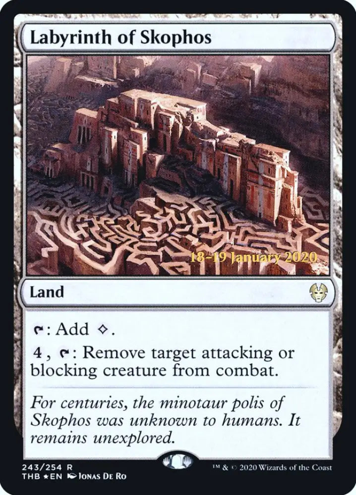 Labyrinth of Skophos [Theros Beyond Death Prerelease Promos] - MTG Single