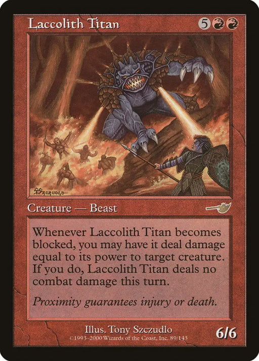 Laccolith Titan [Nemesis] - MTG Single