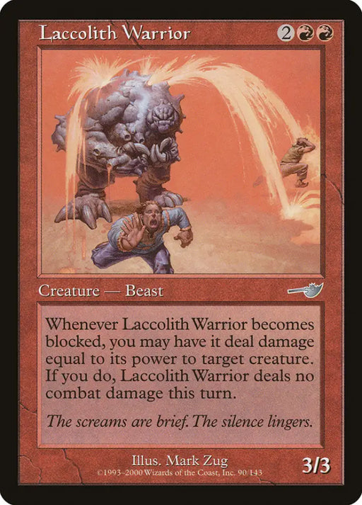 Laccolith Warrior [Nemesis] - MTG Single