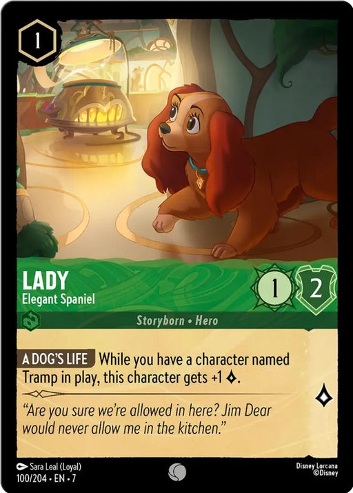 Lady - Elegant Spaniel (100/204) [Archazia’s Island] - Lorcana Single