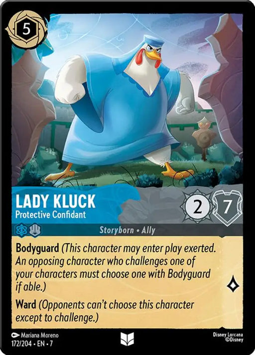 Lady Kluck - Protective Confidant (172/204) [Archazia’s Island] - Lorcana Single