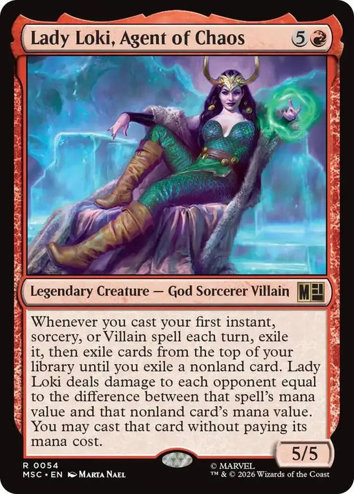 Lady Loki, Agent of Chaos (Surge Foil) (54) [Marvel Super Heroes Commander]