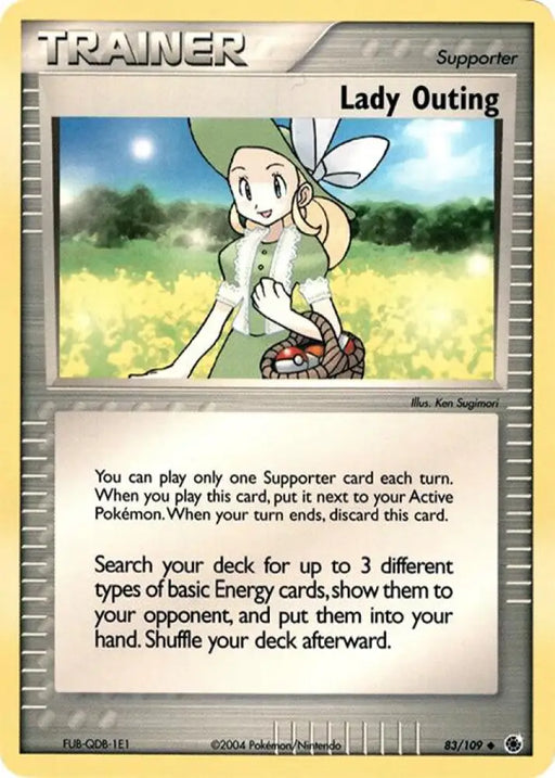 Lady Outing (83/109) (Theme Deck Exclusive) [EX: Ruby & Sapphire] - Pokemon Single
