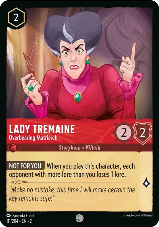 Lady Tremaine - Overbearing Matriarch (111/204) [Rise of the Floodborn] - Lorcana Single