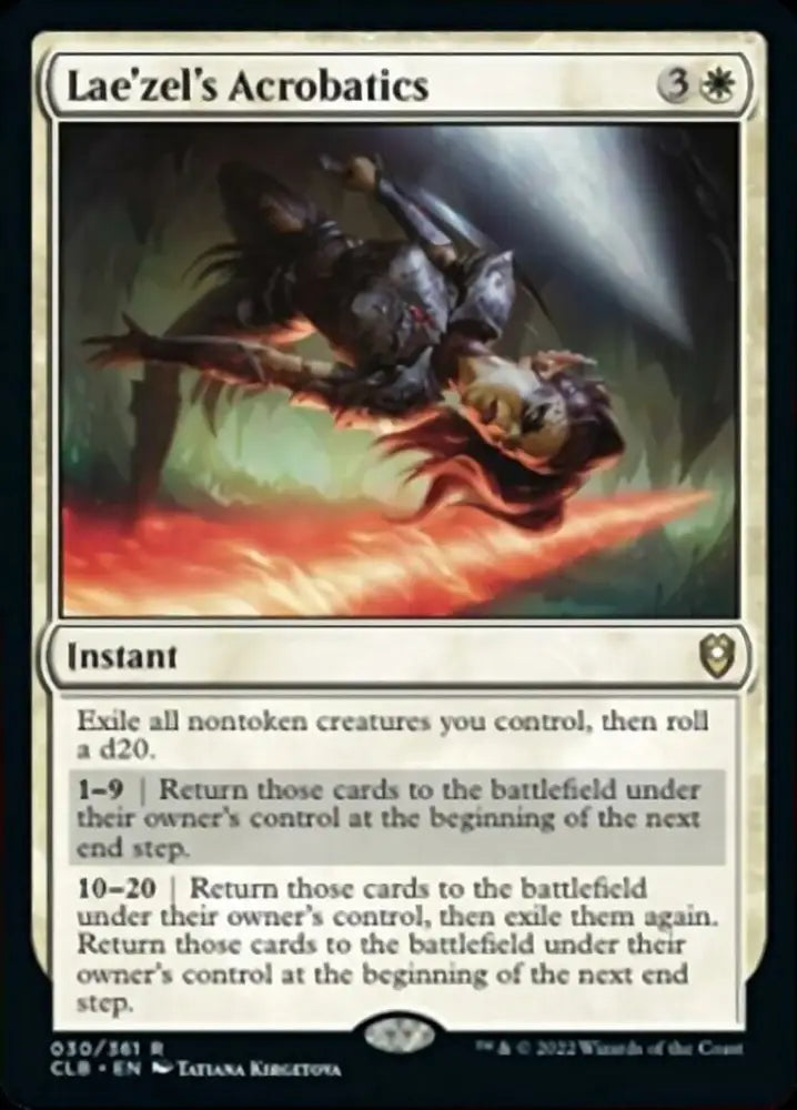 Lae’zel’s Acrobatics [Commander Legends: Battle for Baldur’s Gate] - MTG Single