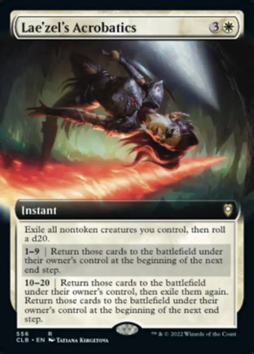 Lae’zel’s Acrobatics (Extended Art) [Commander Legends: Battle for Baldur’s Gate] - MTG Single