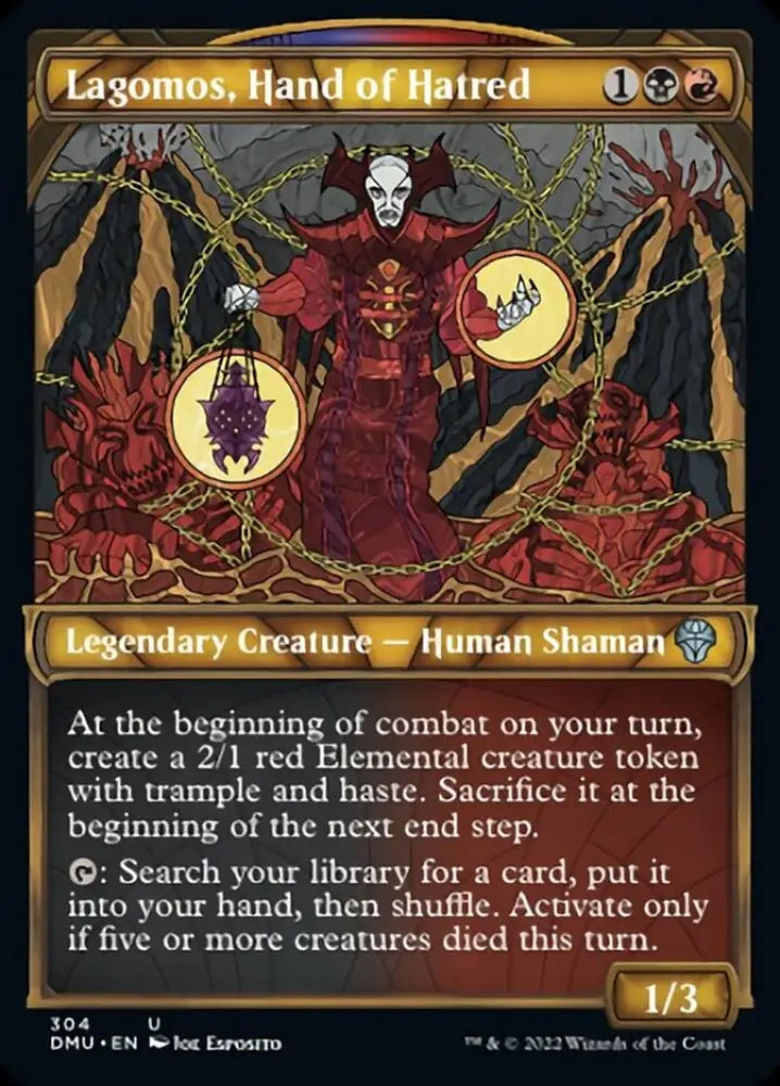 Lagomos Hand of Hatred (Showcase) [Dominaria United] - MTG Single