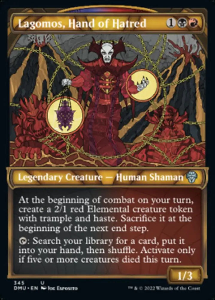Lagomos Hand of Hatred (Showcase Textured) [Dominaria United] - MTG Single
