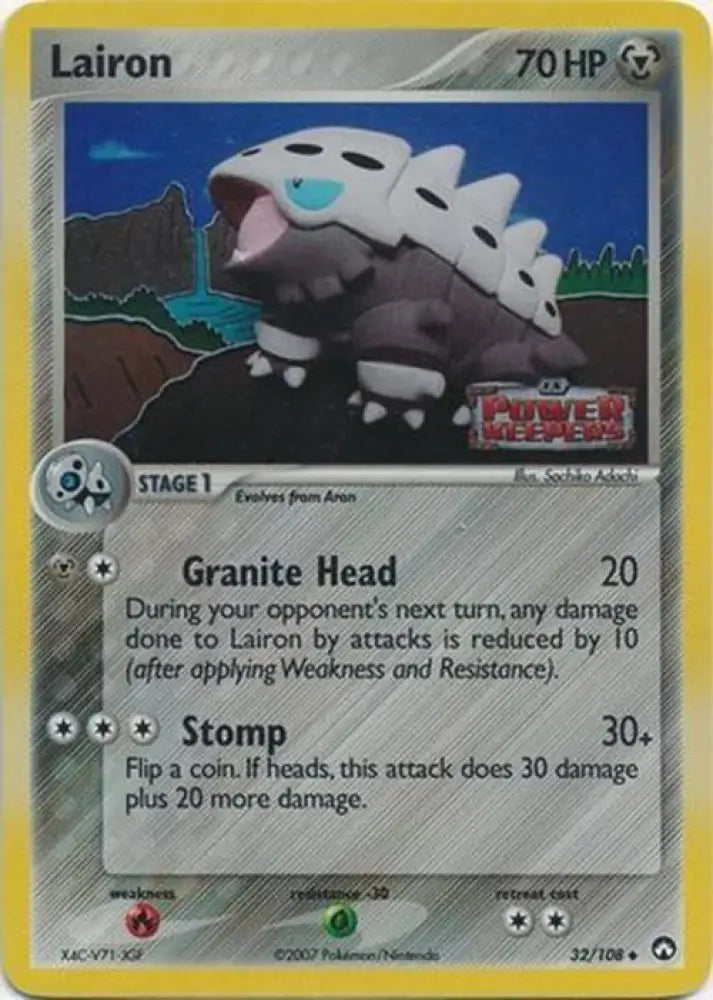 Lairon (32/108) (Stamped) [EX: Power Keepers] - Pokemon Single