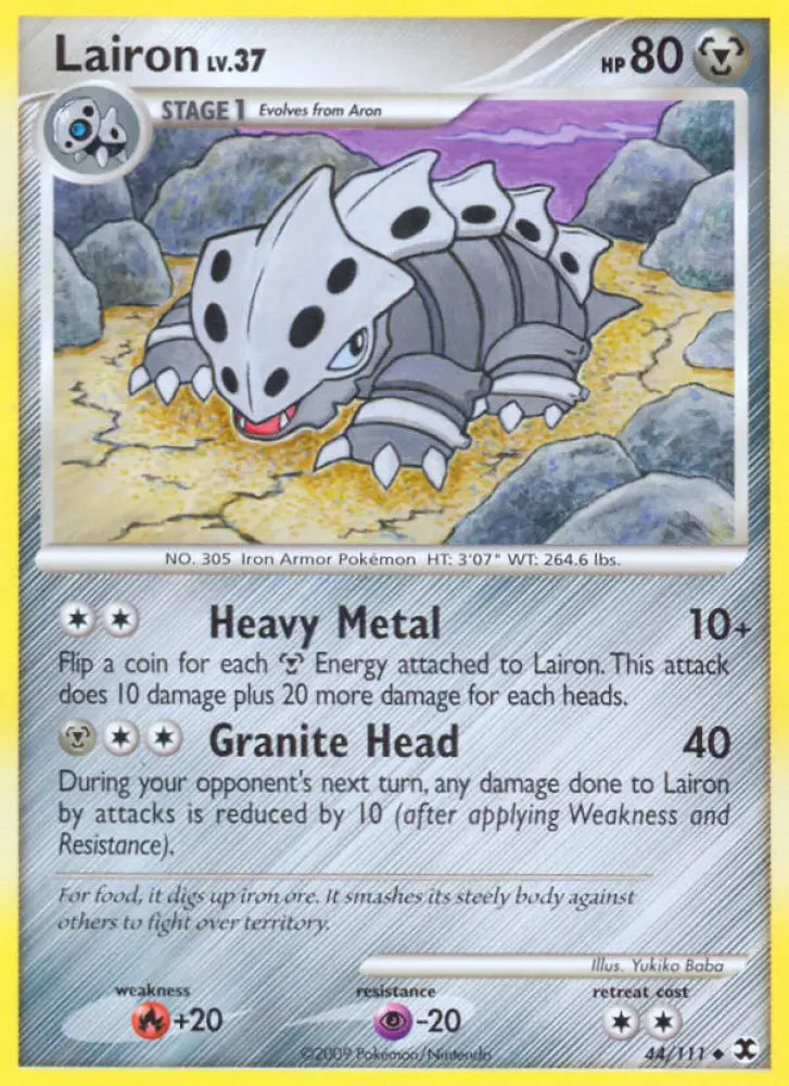 Lairon (44/111) [Platinum: Rising Rivals] - Pokemon Single