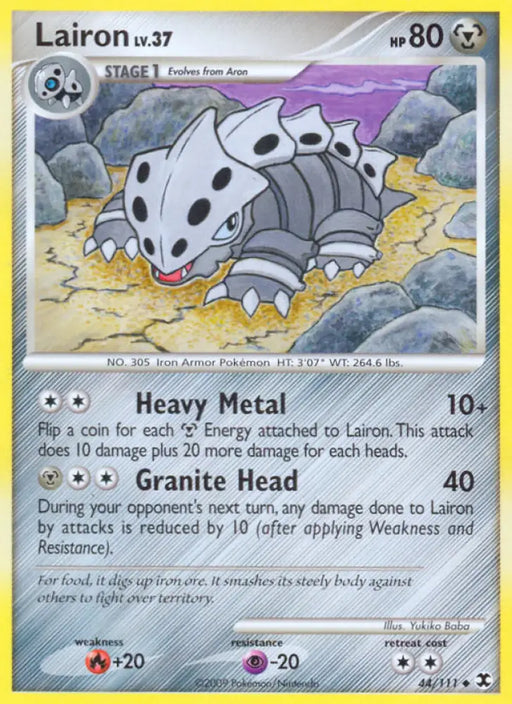 Lairon (44/111) [Platinum: Rising Rivals] - Pokemon Single