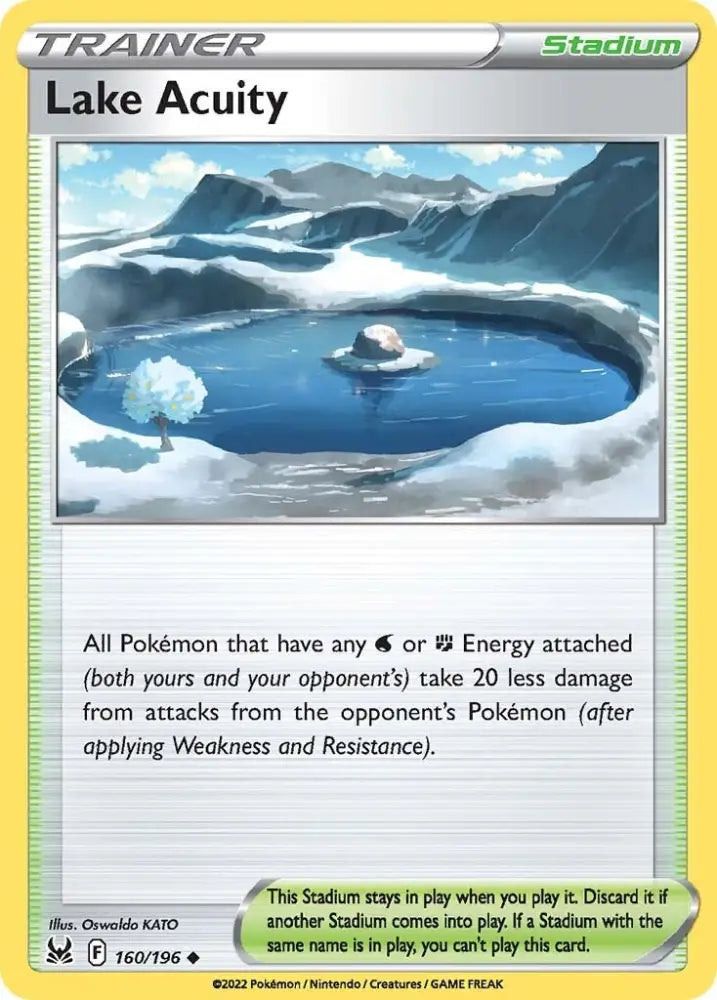 Lake Acuity (160/196) [Sword & Shield: Lost Origin] - Pokemon Single