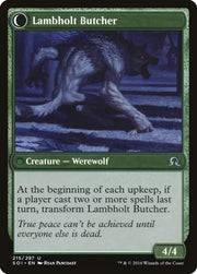 Lambholt Pacifist // Lambholt Butcher [Shadows over Innistrad] - MTG Single