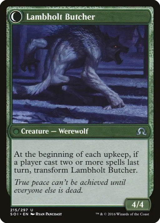 Lambholt Pacifist // Lambholt Butcher [Shadows over Innistrad] - MTG Single