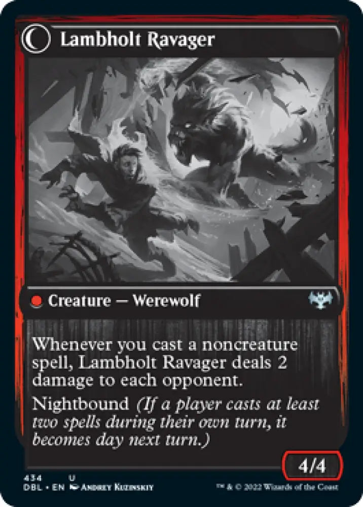 Lambholt Raconteur // Lambholt Ravager [Innistrad: Double Feature] - MTG Single