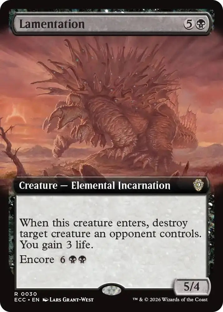 Lamentation (Extended Art) (30) [Lorwyn Eclipsed Commander]