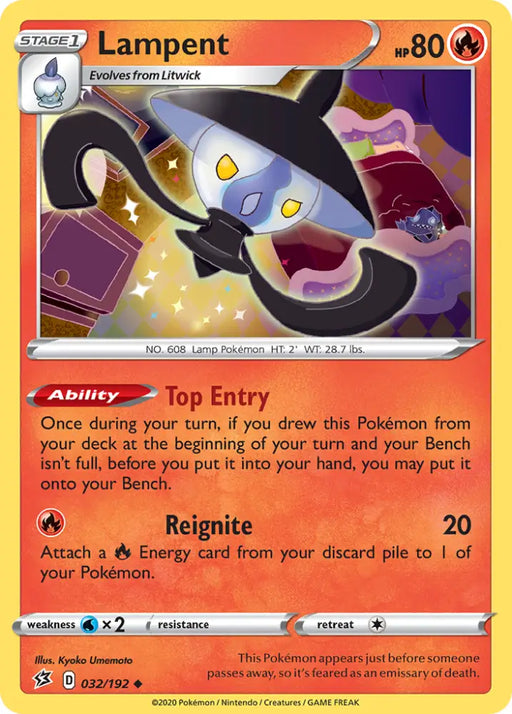 Lampent (032/192) [Sword & Shield: Rebel Clash] - Pokemon Single