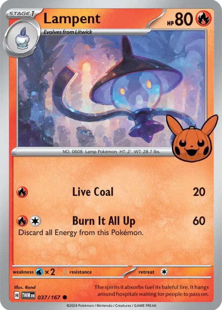 Lampent (037/167) [Trick or Trade] - Pokemon Single