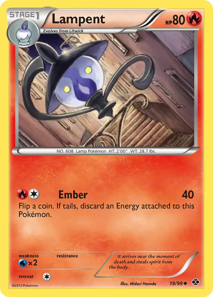 Lampent (19/99) [Black & White: Next Destinies] - Pokemon Single