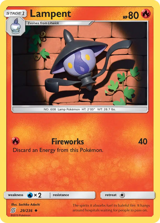 Lampent (29/236) [Sun & Moon: Unified Minds] - Pokemon Single