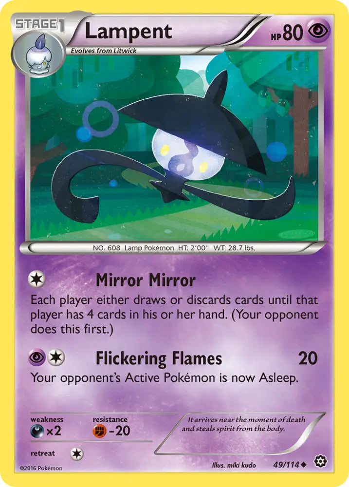 Lampent (49/114) [XY: Steam Siege] - Pokemon Single
