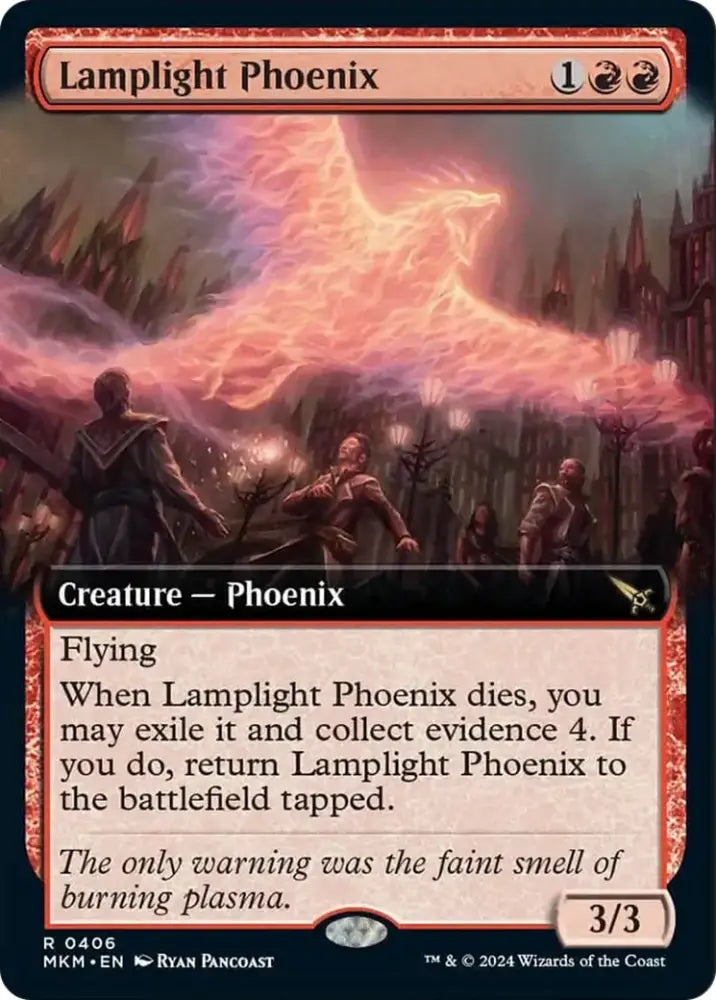 Lamplight Phoenix (Extended Art) [Murders at Karlov Manor] - MTG Single