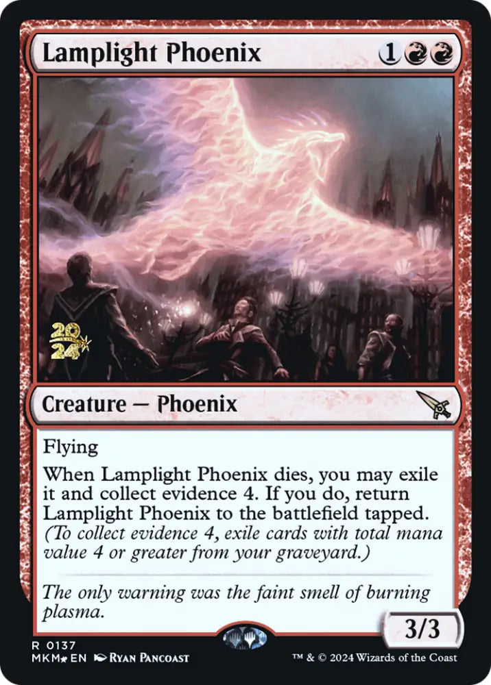 Lamplight Phoenix [Murders at Karlov Manor Prerelease Promos] - MTG Single