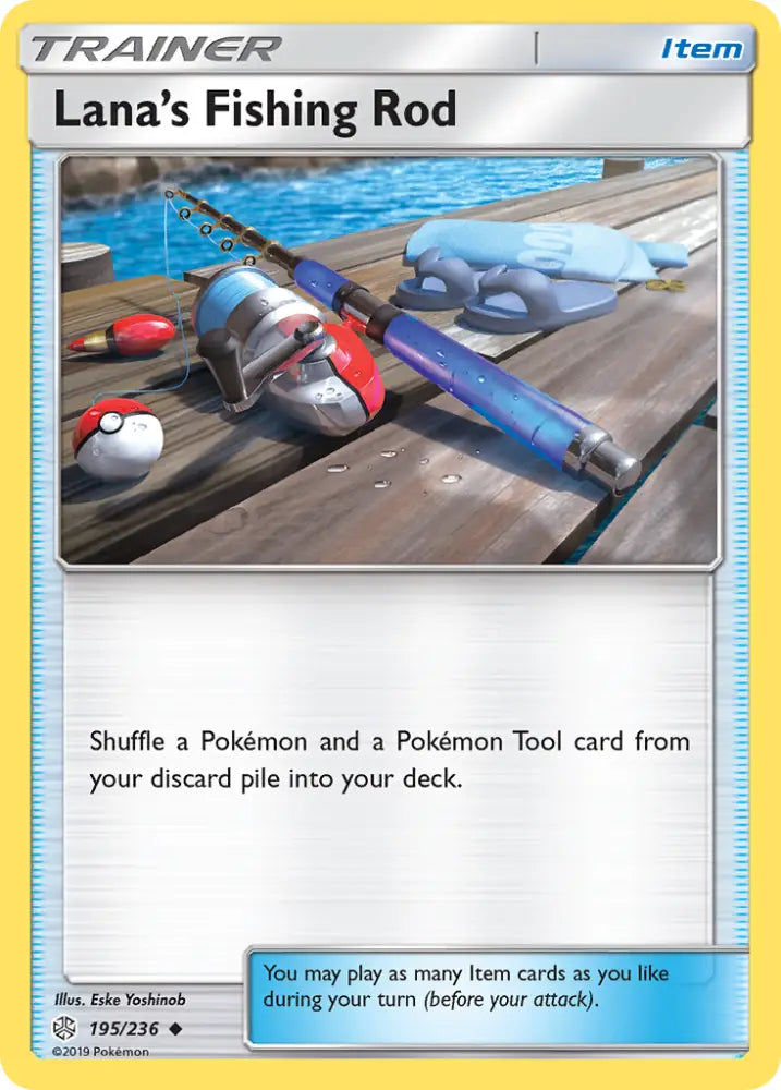 Lana’s Fishing Rod (195/236) [Sun & Moon: Cosmic Eclipse] - Pokemon Single