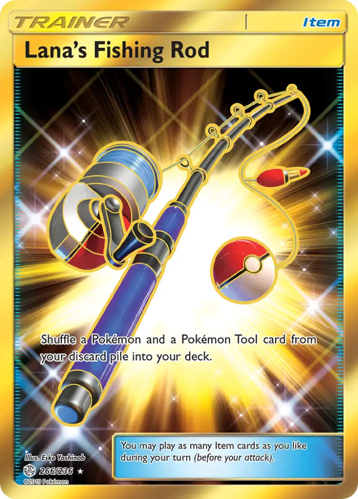 Lana’s Fishing Rod (266/236) [Sun & Moon: Cosmic Eclipse] - Pokemon Single