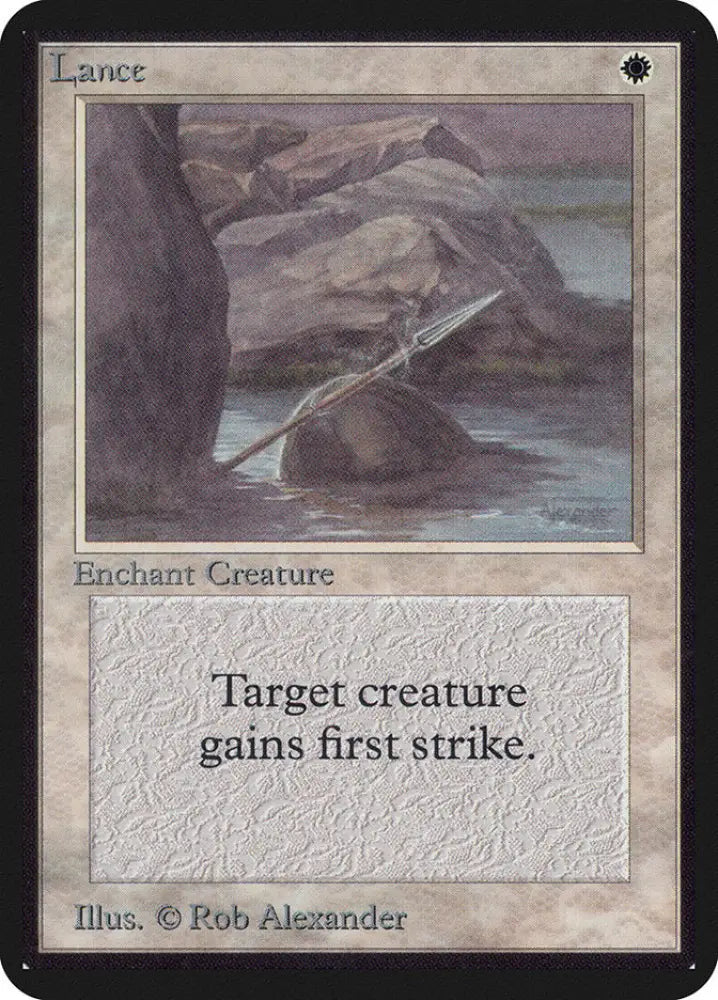Lance [Alpha Edition] - MTG Single