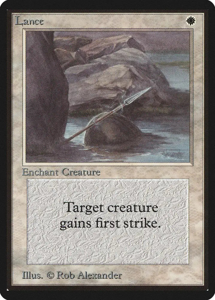 Lance [Beta Edition] - MTG Single