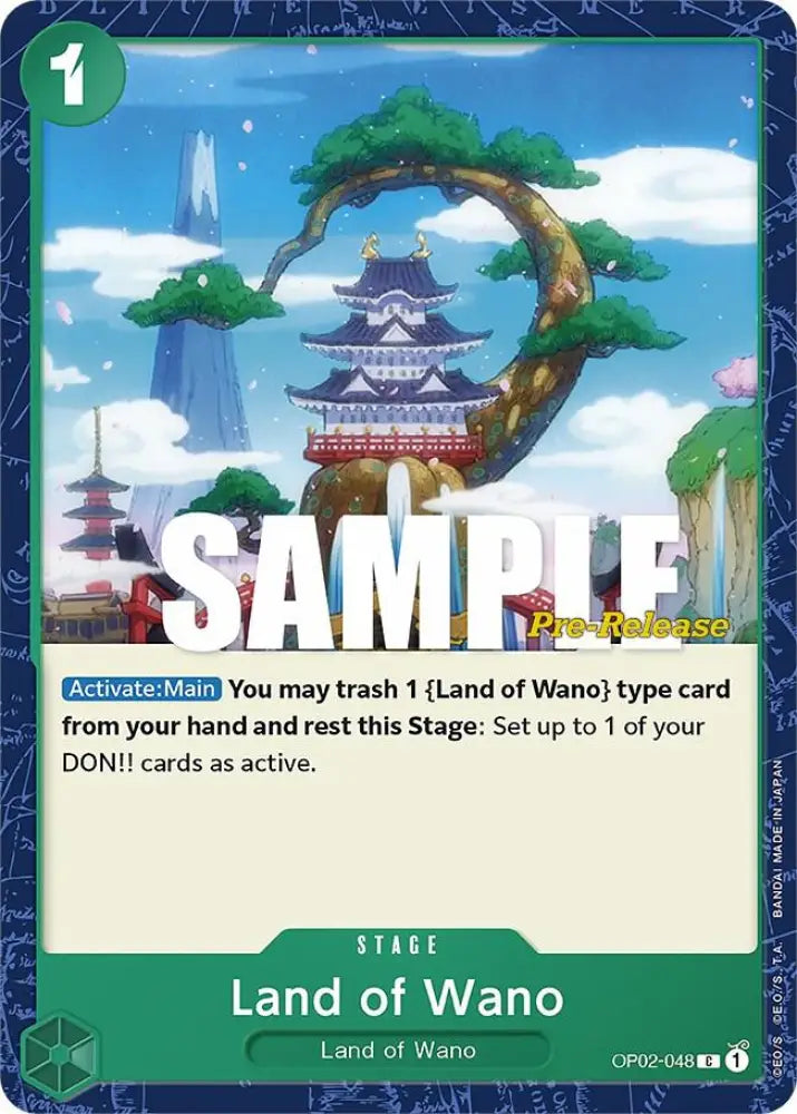 Land of Wano (OP02-048) [Paramount War Pre-Release Cards]