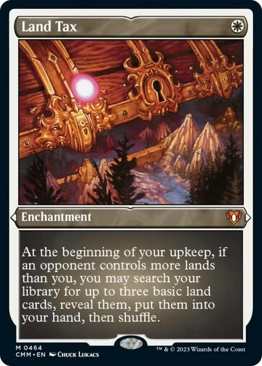 Land Tax (Foil Etched) [Commander Masters] - MTG Single
