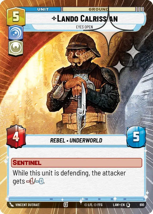 Lando Calrissian - Eyes Open (Hyperspace Foil) (610) [A Lawless Time]