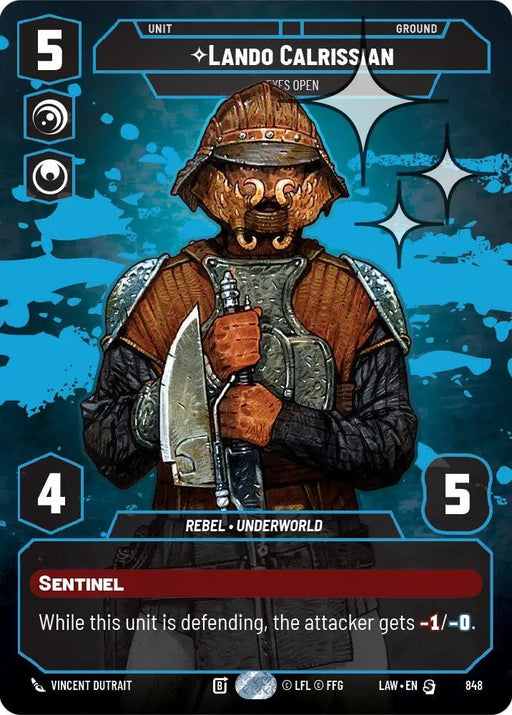 Lando Calrissian - Eyes Open (Prestige Foil) (848) [A Lawless Time]