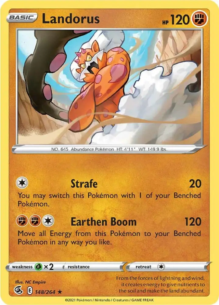 Landorus (148/264) [Sword & Shield: Fusion Strike] - Pokemon Single
