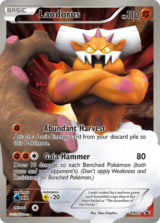 Landorus (BW43) [Black & White: Black Star Promos] - Pokemon Single