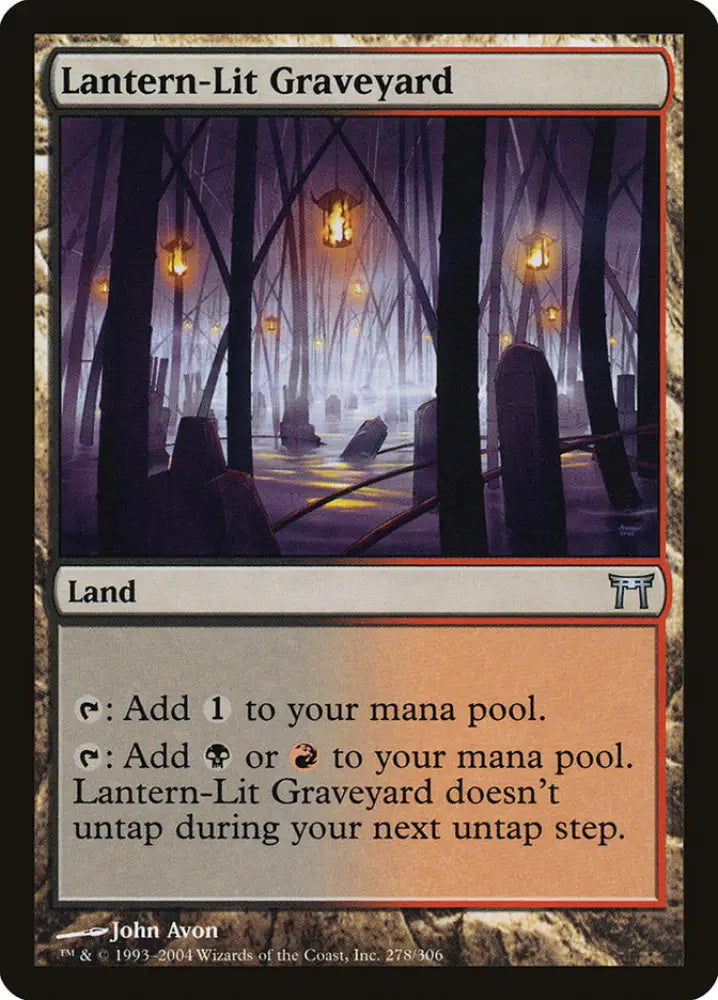 Lantern-Lit Graveyard [Champions of Kamigawa] - MTG Single