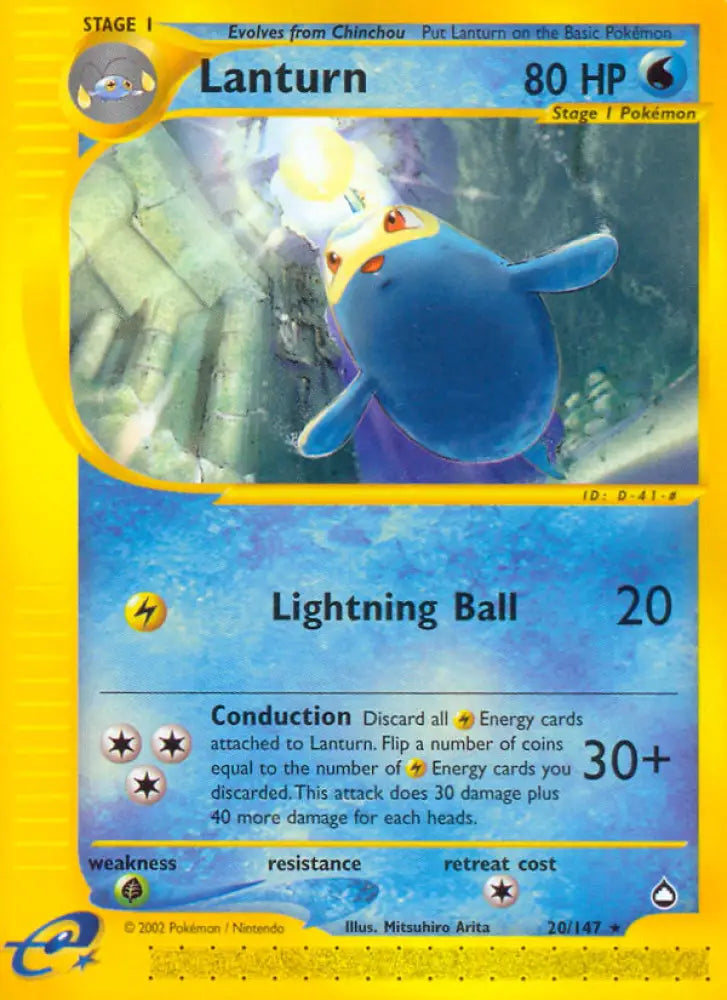 Lanturn (20/147) [Aquapolis] - Pokemon Single