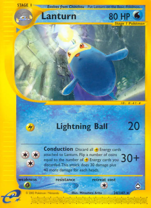 Lanturn (20/147) [Aquapolis] - Pokemon Single